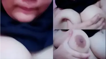 Viral Cewek Hijab Tobrut Sambil Mainin Toket Sendiri, Bikin Ngaceng!
