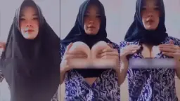 Ukhty Nabilah Pake Hijab Toge, Tangan Ngremas-remas Toket Gede Sampe Kenceng