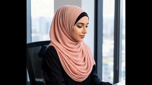 Gadis Arab Di Kantor, Pamerkan Lekuk Tubuh Bikin Meja Goyang.