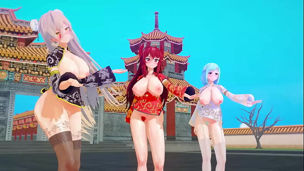 Tahun Baru Imlek Bareng Vtuber Mmd, Goyangannya Bikin Makin Basah! 【kkvmd】 (by 熊野ひろ)